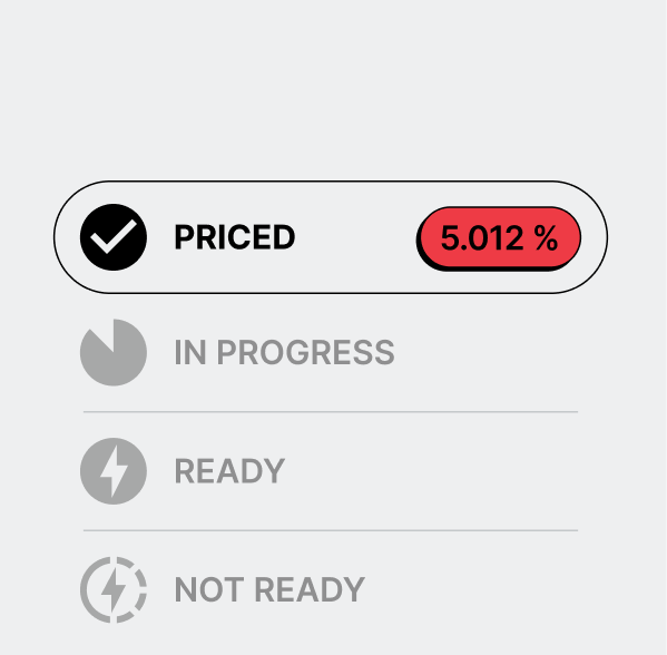 Live pricing feedback on your structured products variations