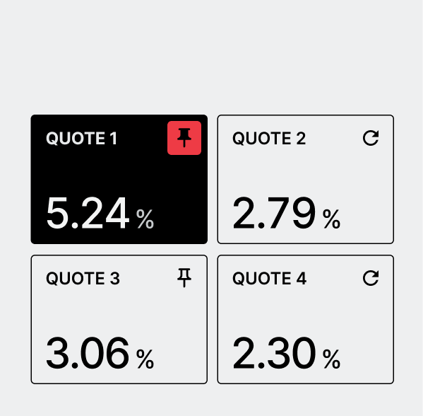 Dashboard to monitor, bookmark and reprice your favorite structured products quotes